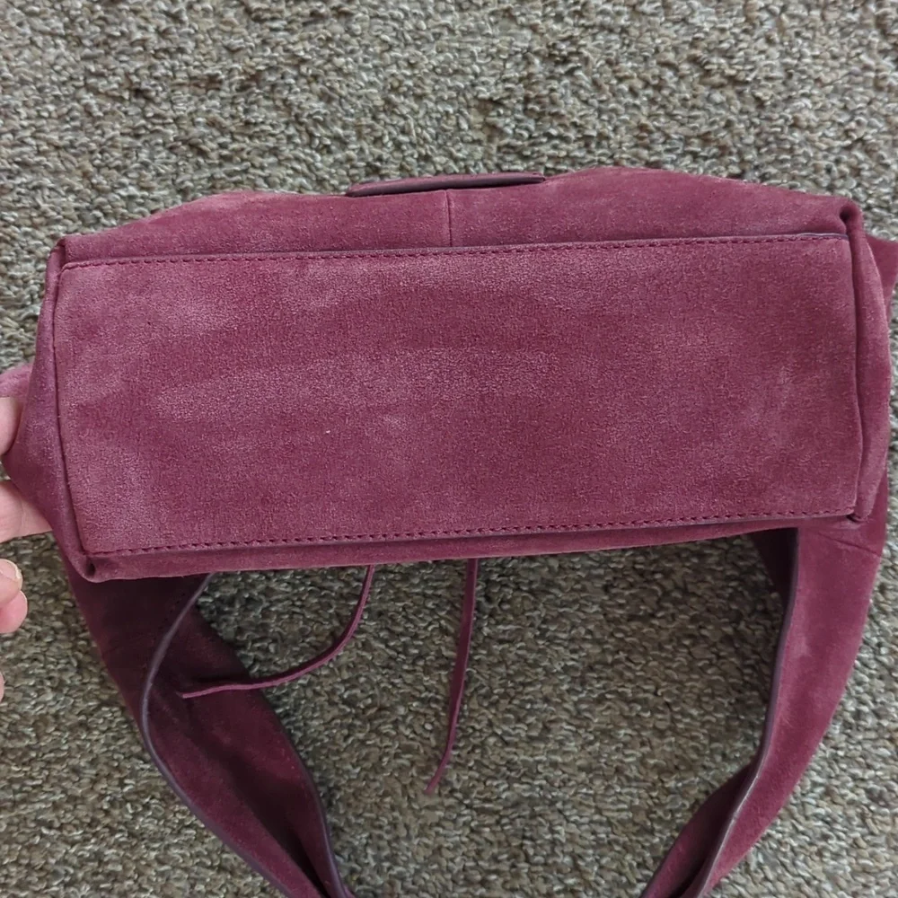 Lucky Brand Clem Suede Hobo Bag In Grapevine